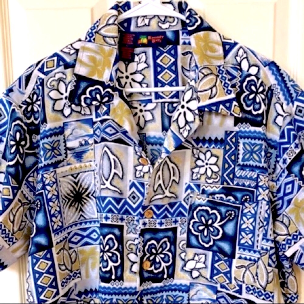 🌴ROUND BAY HAWAIIAN MENS, L